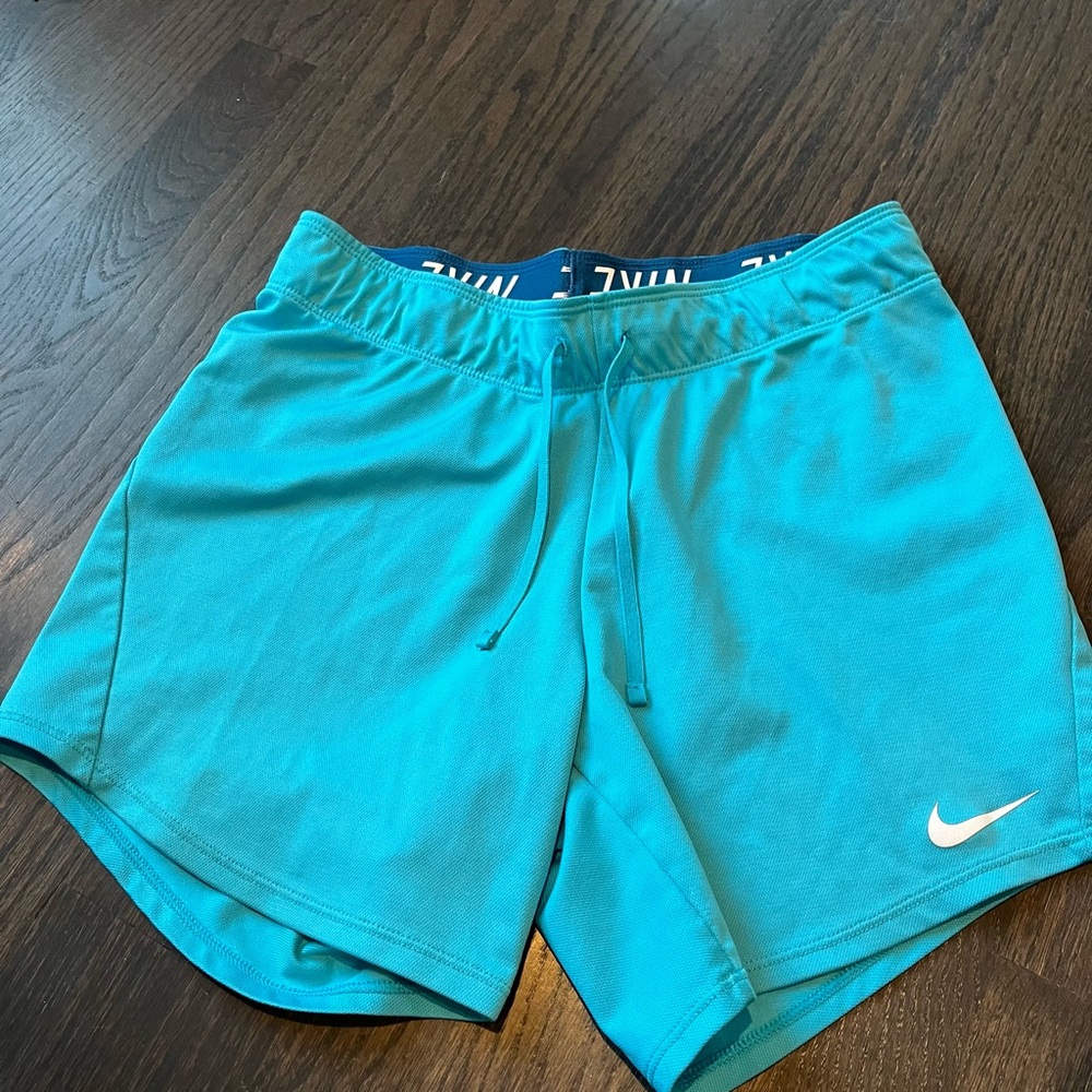 light blue nike tempo shorts